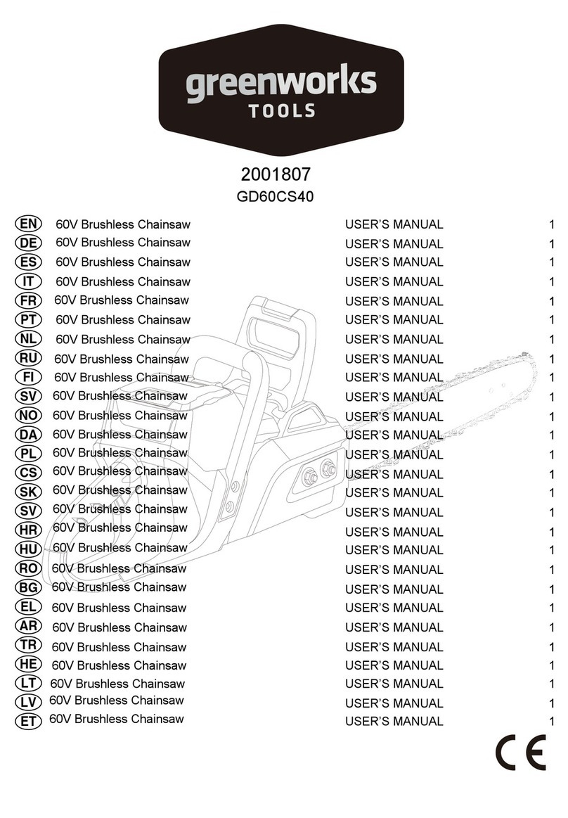 GreenWorks Tools GD60CS40 User manual