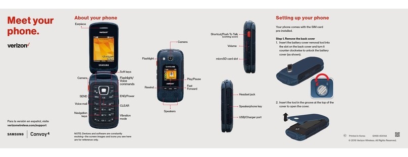 Samsung Verizon Convoy 4 User manual