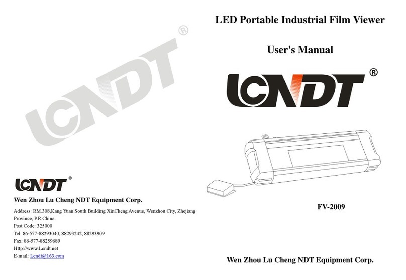 Wen Zhou Lu Cheng NDT Equipment Corp. FV-2009 user manual