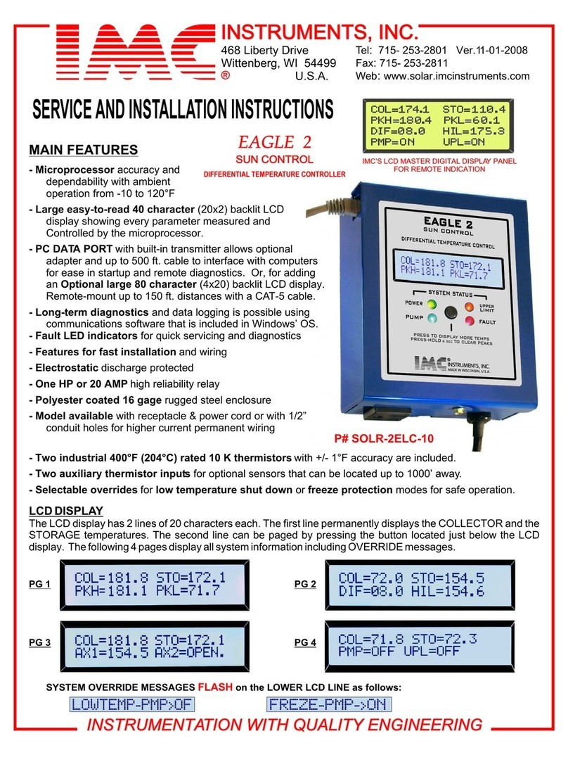 IMC EAGLE 2 SOLR-2ELC-10 Service and parts manual supplement