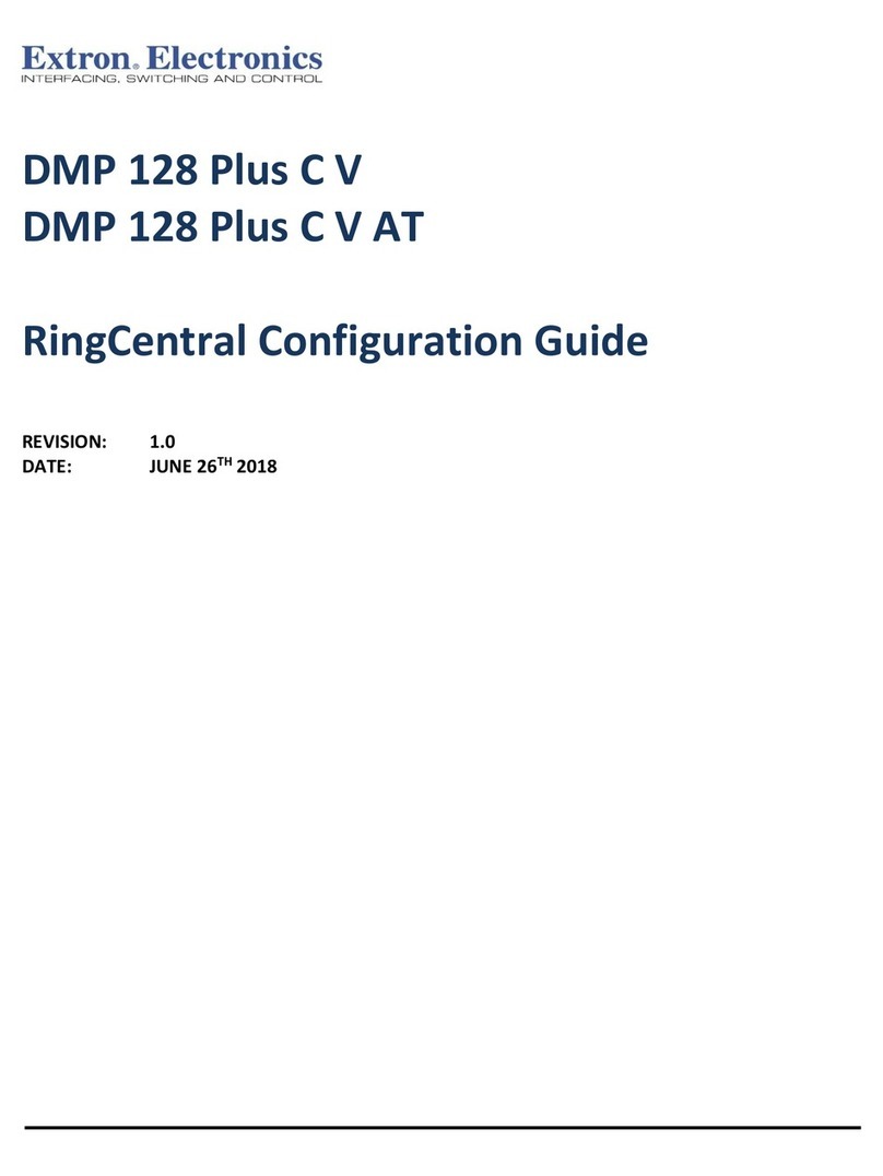 Extron electronics DMP 128 Plus C Configuration guide