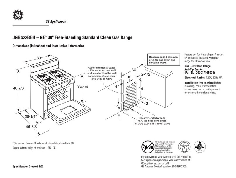 GE JGBS22BEHWH Manual
