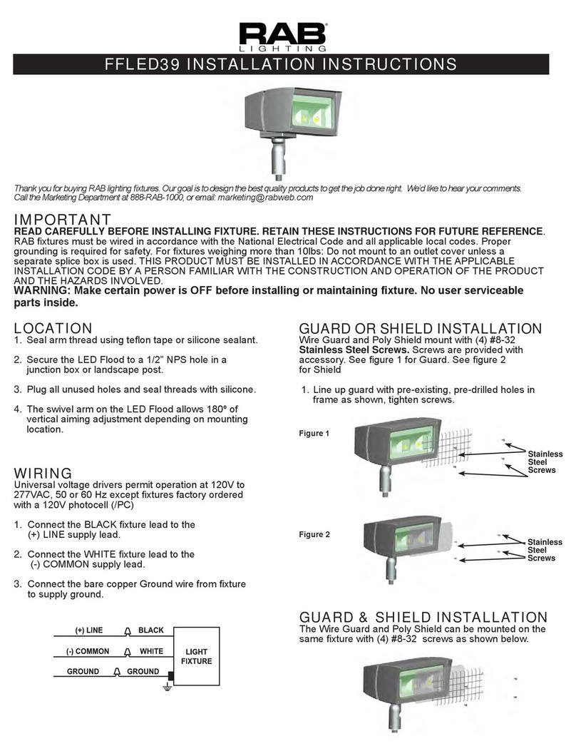 RAB Lighting FFLED39 User manual