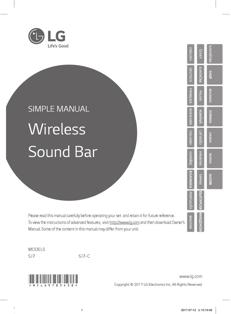 LG SJ7 Specification sheet