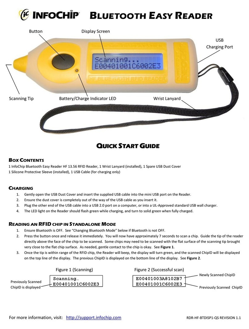 InfoChip RDR-BT-C1D2 quick start guide