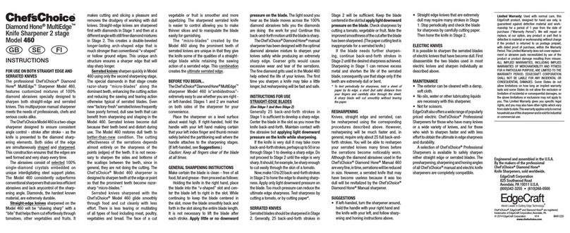 Chef'sCholce MultiEdge 460 instructions