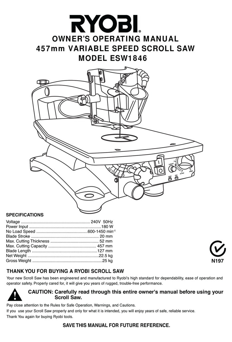 Ryobi ESW1846 Operation manual