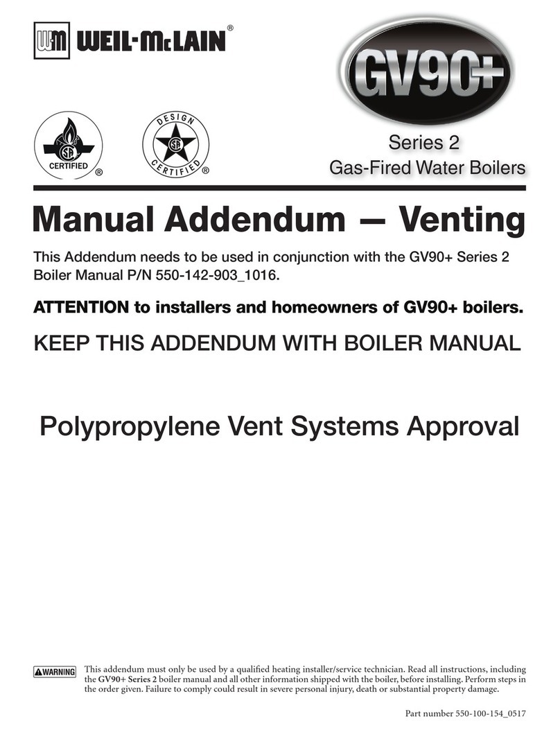 Weil-McLain GV90+ Manual addendum