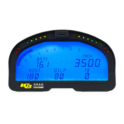 Racepak IQ3 Drag Dash User manual