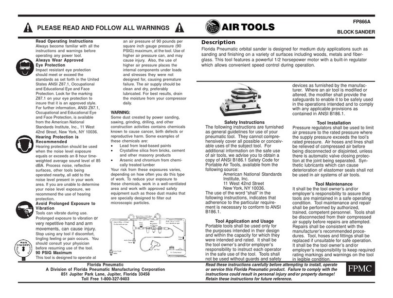 AirTools FP866A User manual