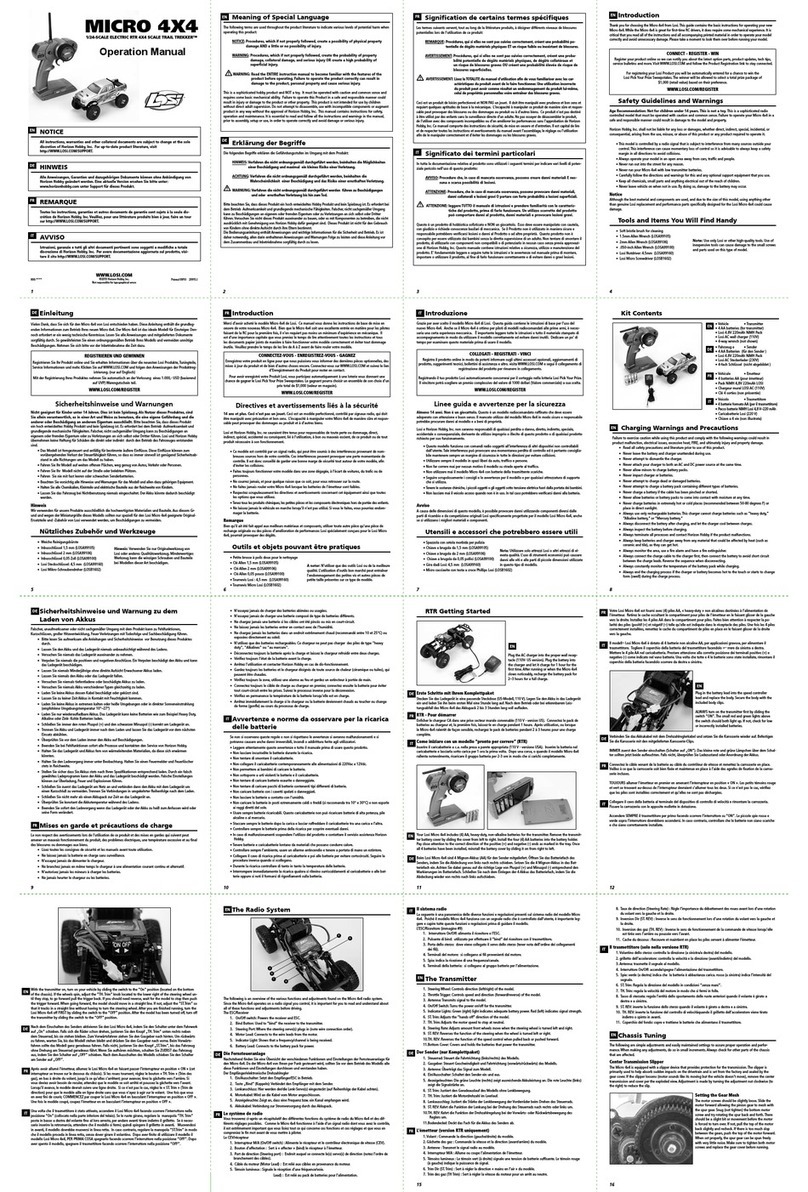 Team Losi MICRO 4X4 Operation manual