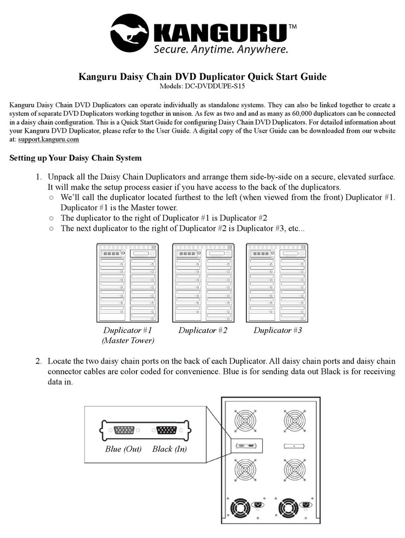 Kanguru DC-DVDDUPE-S15 quick start guide