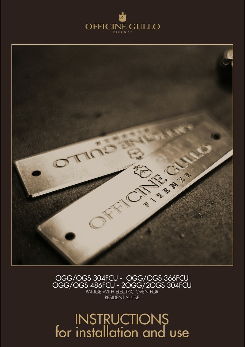 Officine Gullo OGG 304FCU Instructions for installation and use