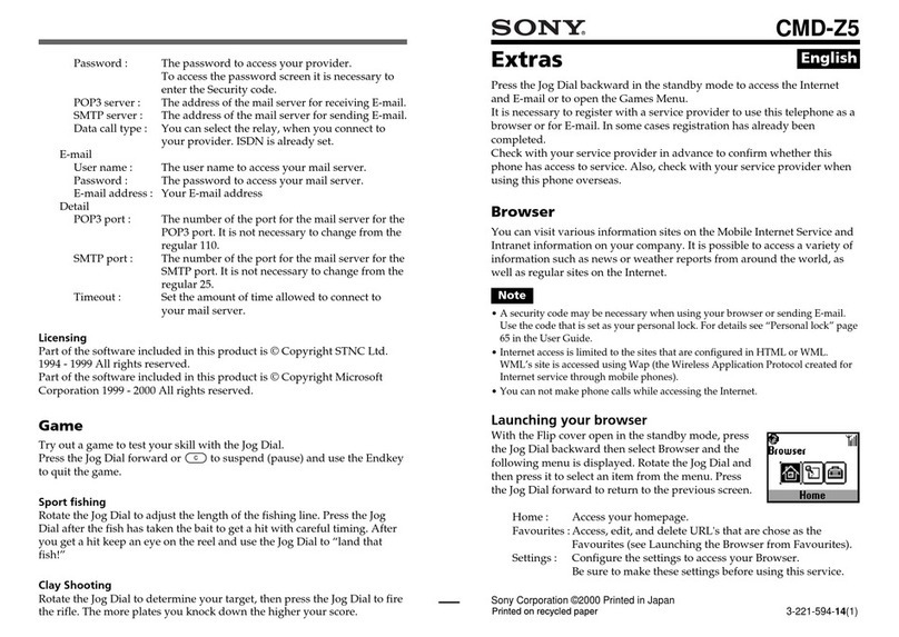Sony CMD-Z5 user guide