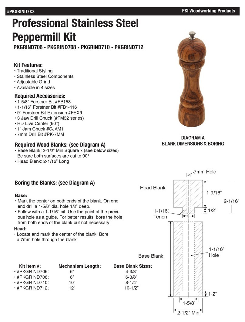 PSI Woodworking PKGRIND706 manual