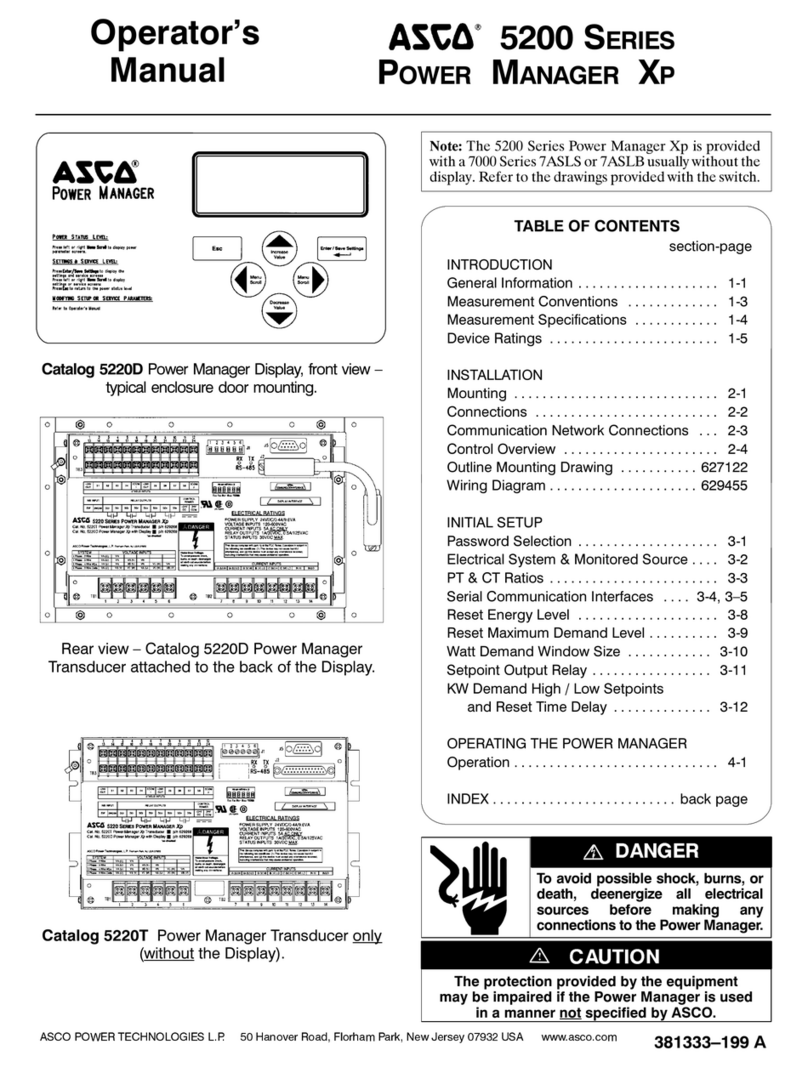 Asco 5220D User manual