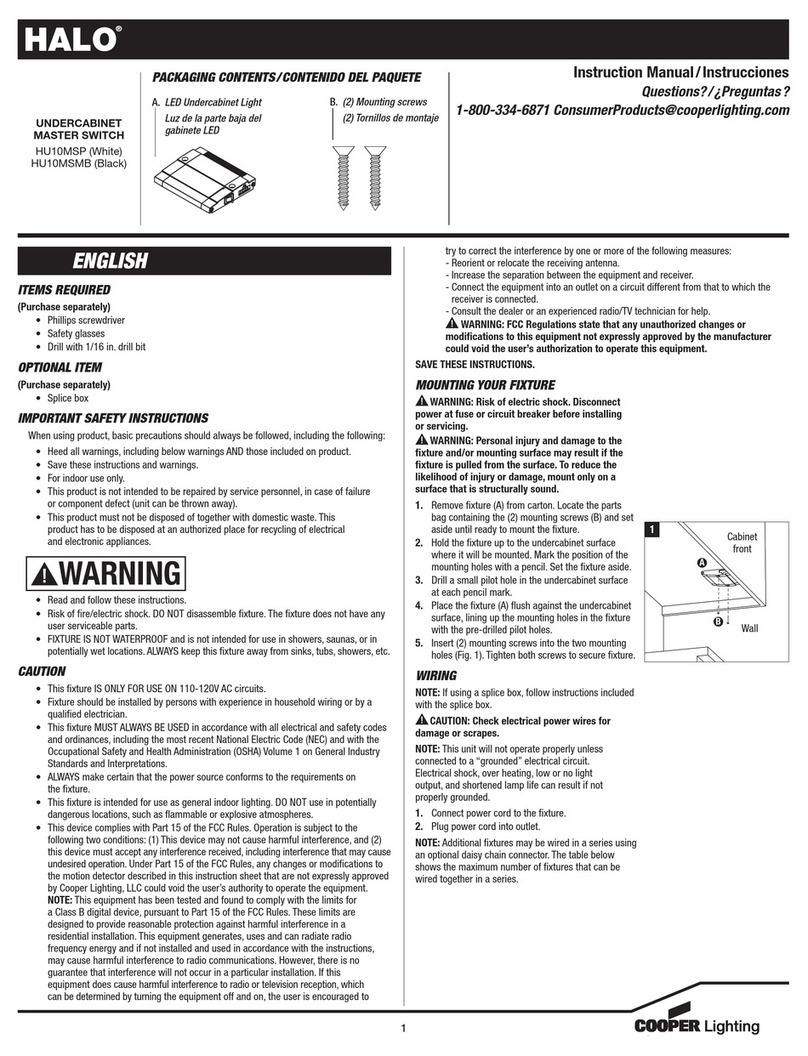 Halo HU10MSP instruction manual