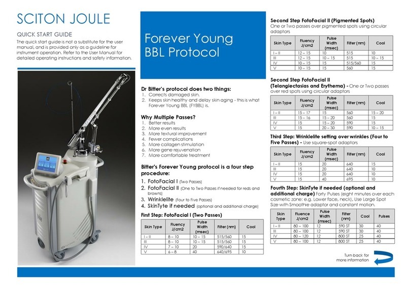 Sciton JOULE quick start guide