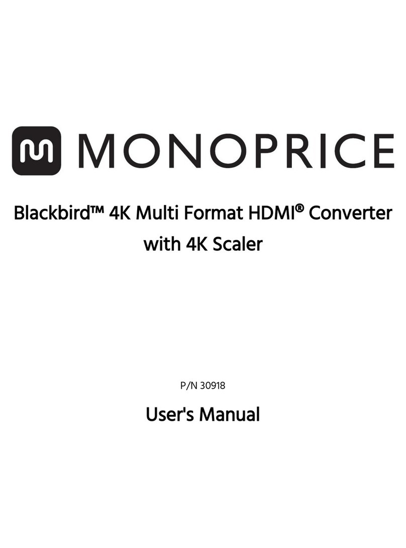 Monoprice Blackbird 30918 User manual