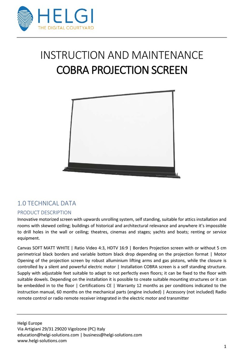 HELGI COBRA Instruction and maintenance