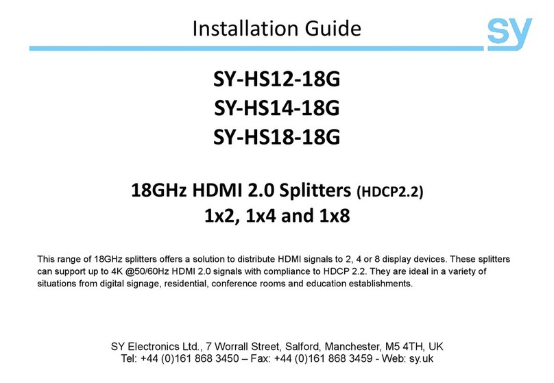 SY SY-HS14-18G installation guide