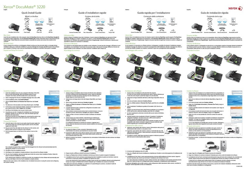 Xerox DocuMate 3220 User manual