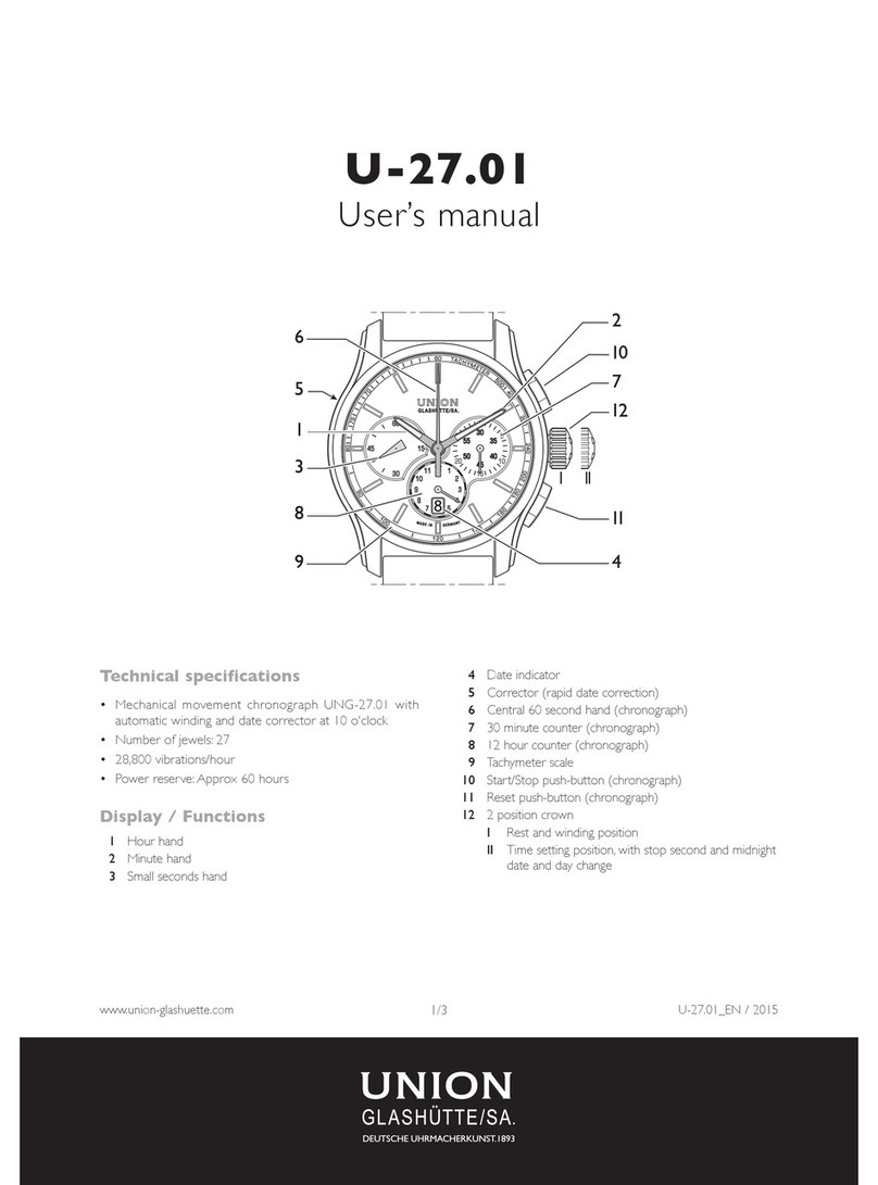 Union Glashuette U-27.01 user manual