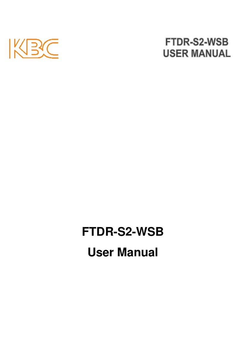 KBC FTDR-S2-WSB user manual