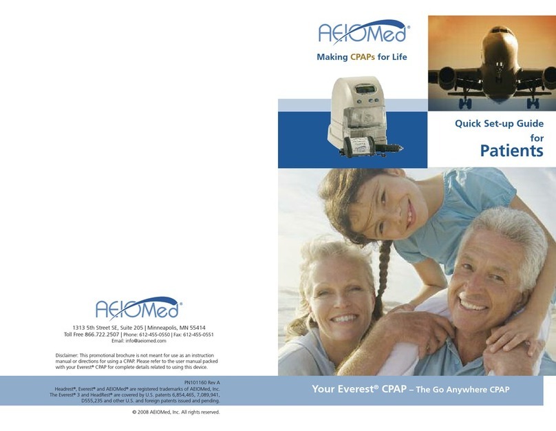 AEIOMed Everest CPAP Quick setup guide