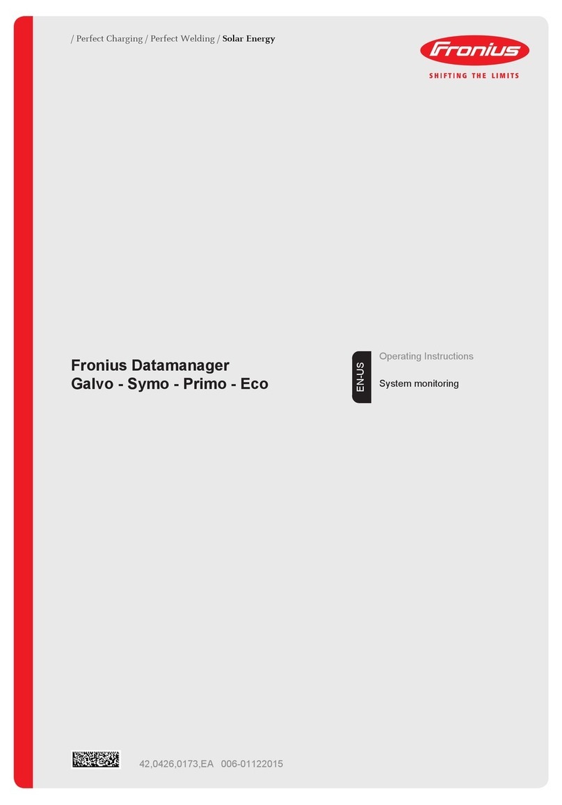 FRO­NIUS Datamanager Galvo User manual