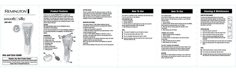 Remington Smooth & Silky WDF-4815 User manual