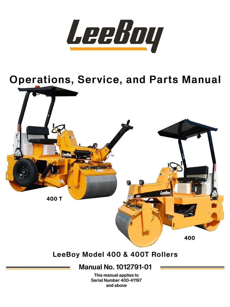 LeeBoy 400T Operation, service & parts manual
