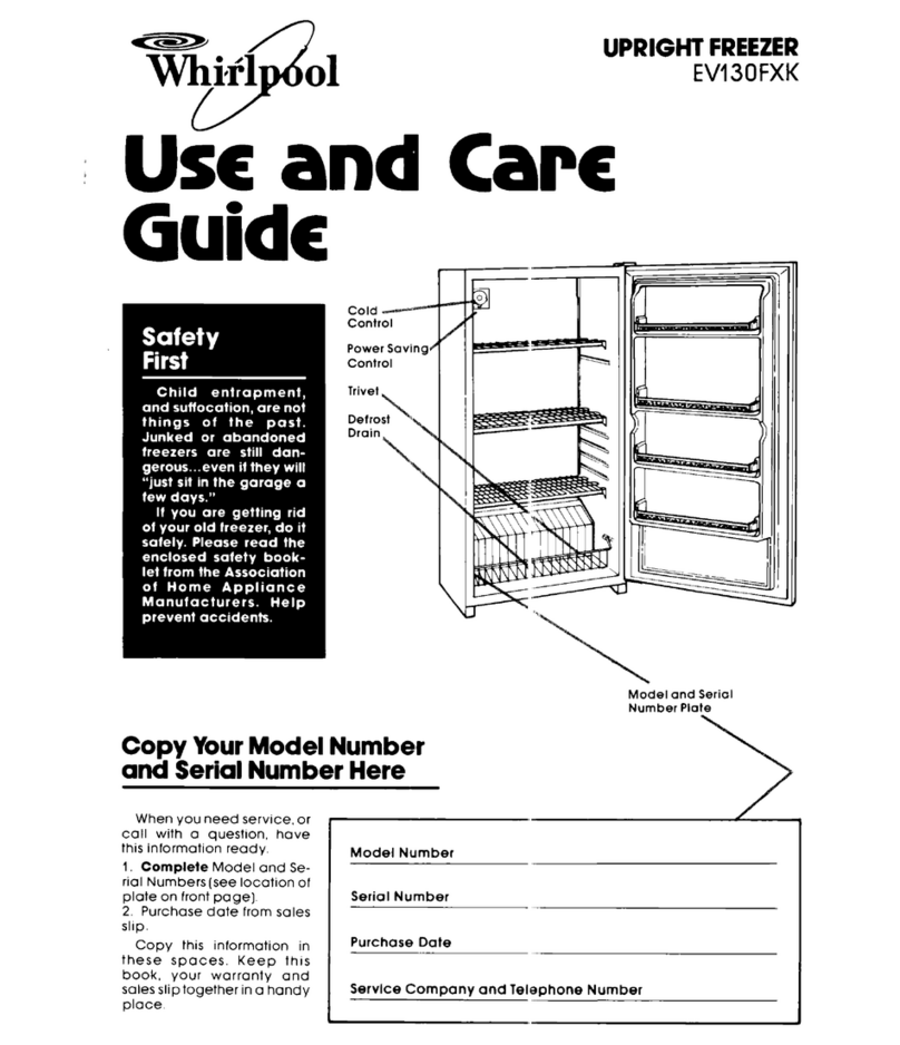 Whirlpool EV130FXK User manual