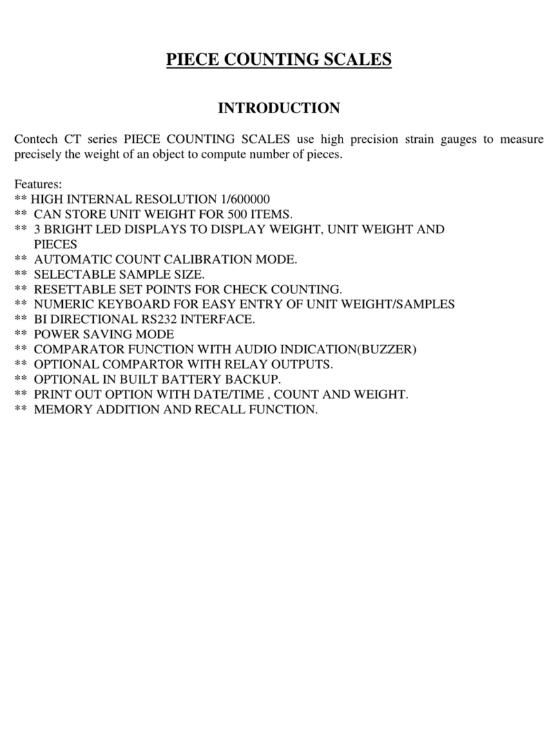 Contech CT series User manual