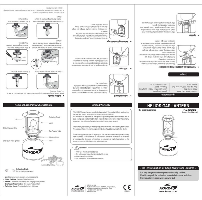 Kovea KL-2905 instruction manual