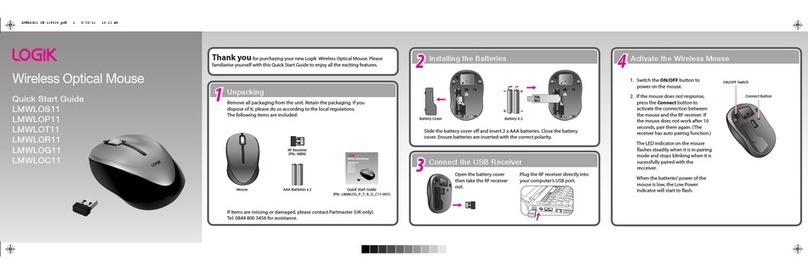 Logik LMWLOS11 quick start guide