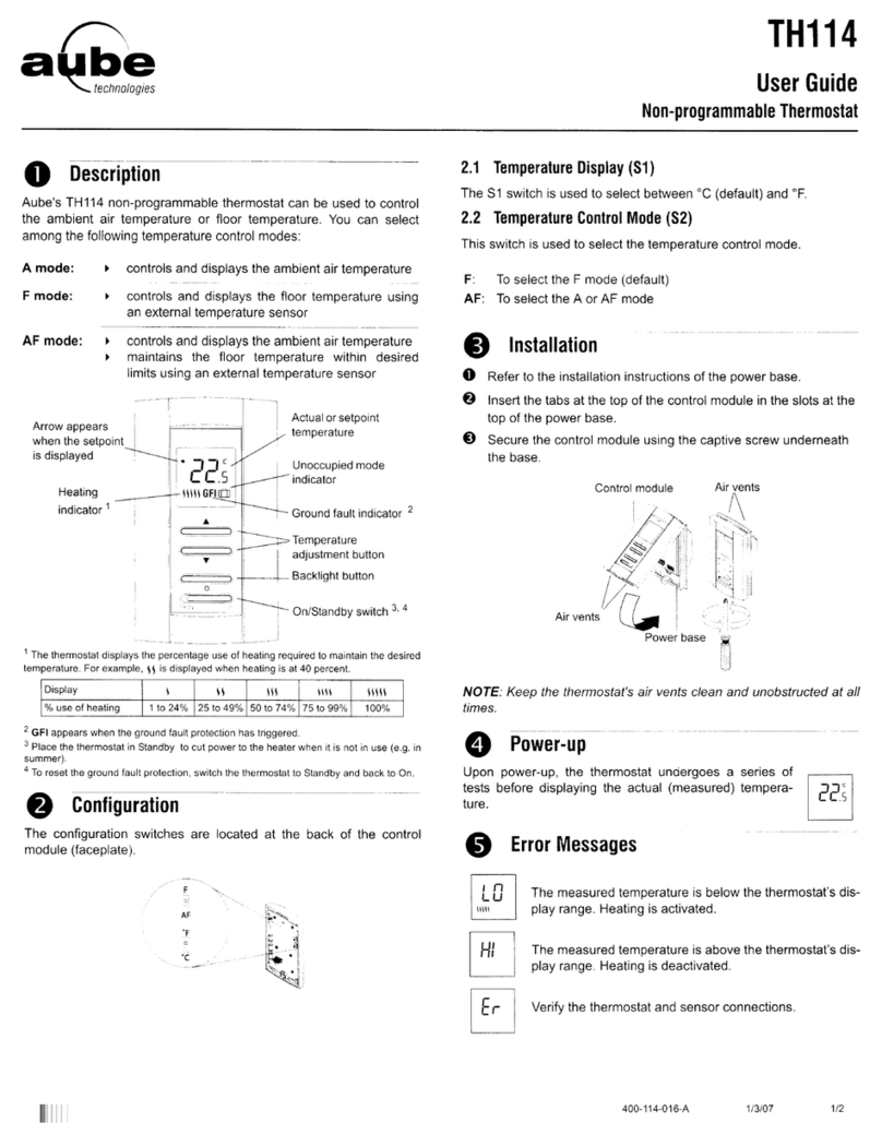 Aube Technologies TH114 User manual