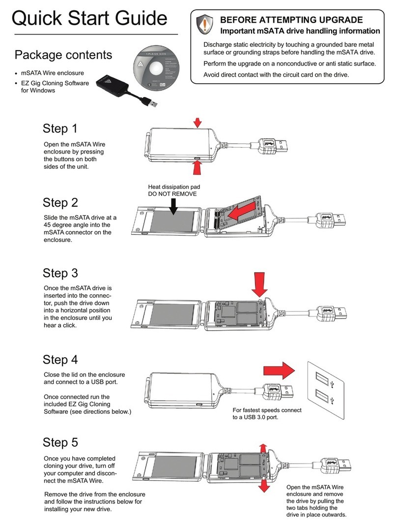 Apricorn mSATA Wire quick start guide