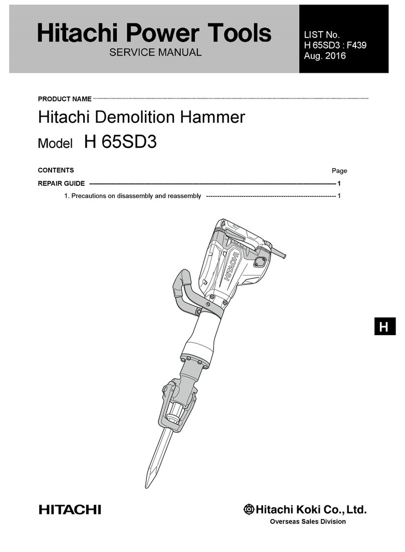 Hitachi H 65SD3 Service manual Hitachi H 65SD3 Service manual