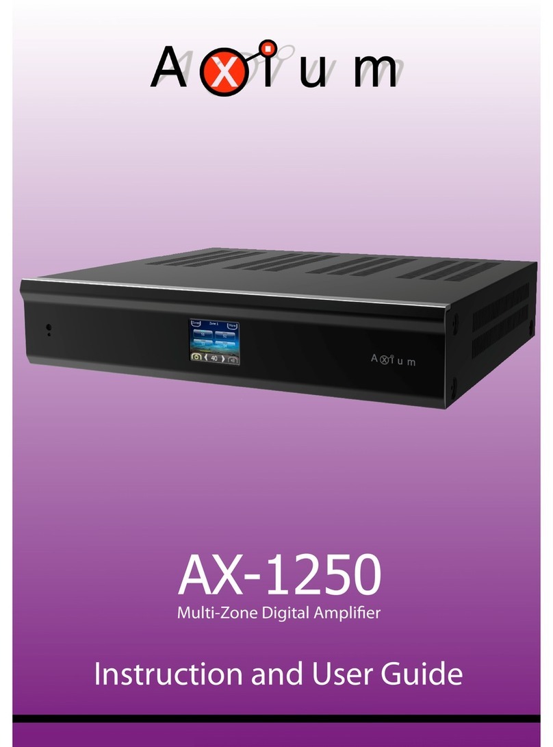 Axium AX-1250 Instructions and user guide