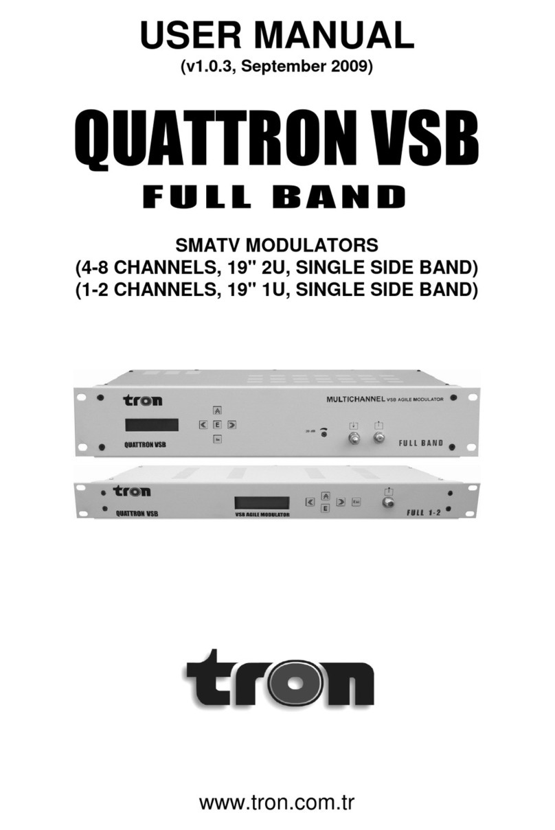 tron QUATTRON VSB FULL BAND user manual