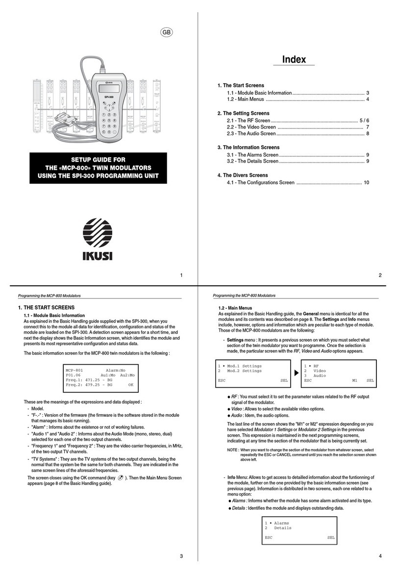 IKUSI SPI-300 User manual