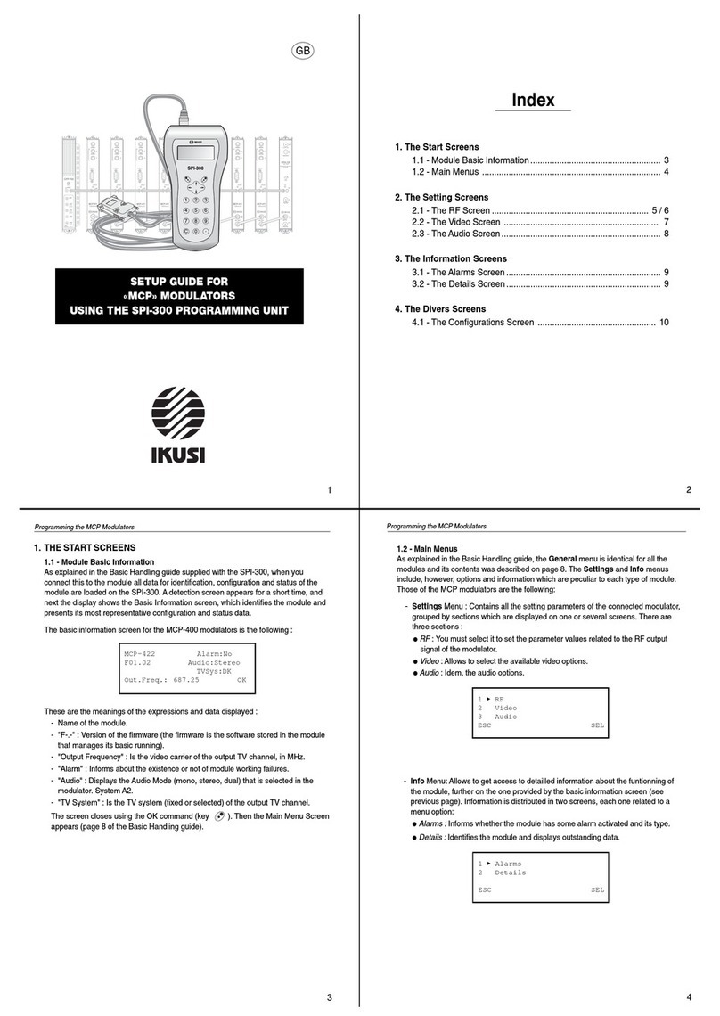 IKUSI SPI-300 User manual