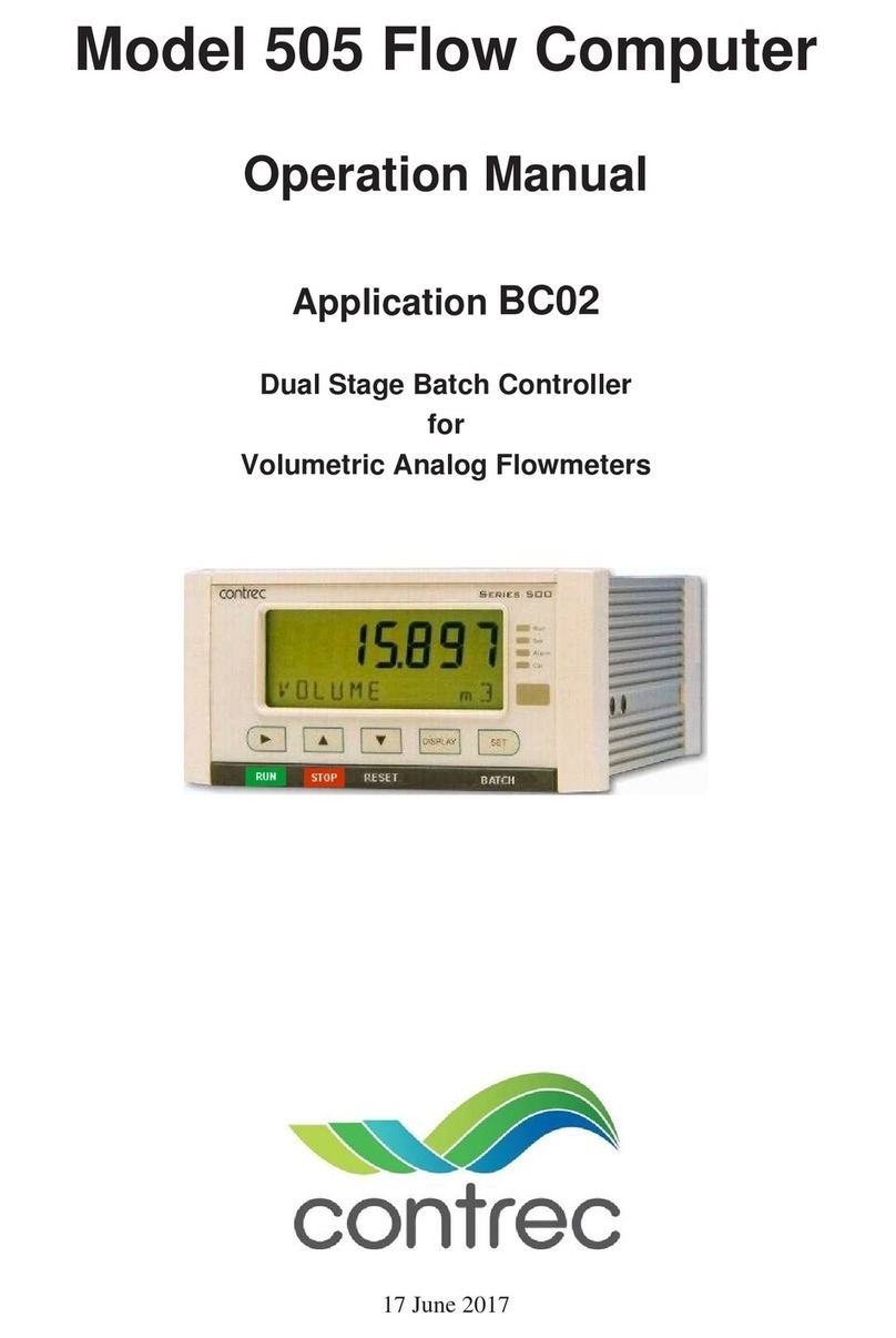 Contrec 505 Series Operation manual