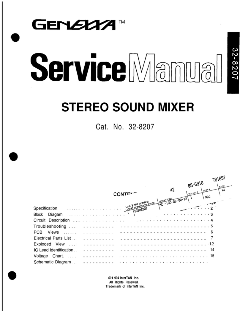 GenEXXA 32-8207 Service manual