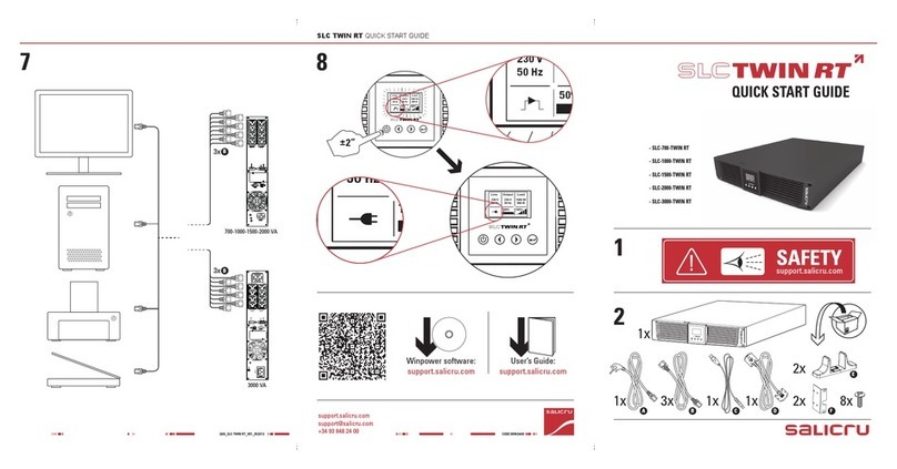Salicru SLC-700-TWIN RT quick start guide