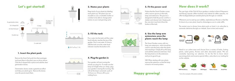 Click & Grow Smart Garden 3 User manual