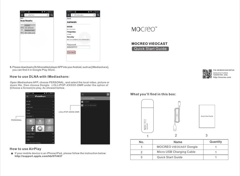 Mocreo VIEOCAST User manual