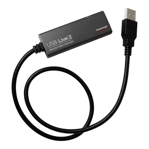 Hauppauge USB-Live2 Quick installation guide