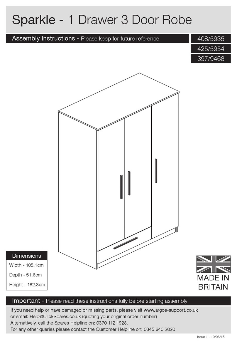 Argos 408/5935 Assembly instructions/use and care manual